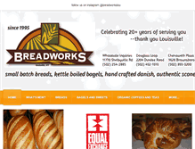 Tablet Screenshot of breadworkslouisville.com